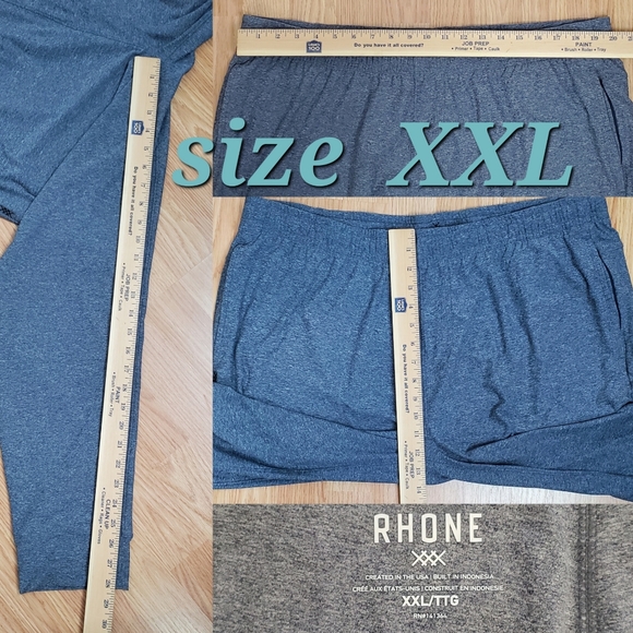 NWT Rhone reign all around jogger pants midnight heather performance lightweight - Picture 12 of 14